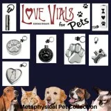 Pet Keepsake Vial Prayer Box Pendant Charm With Silver Chain