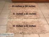 3 - Hand Woven Shag Rugs