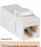 Get Cat 6 Right Angele  Keystone Coupler From RontechUSA