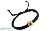 14K Hallmarked Gold Bracelet On Size Adjustable Thick Braided Ny