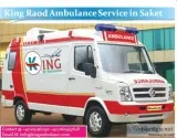 Road Ambulance Service in Saket-King Ambulance Service in Saket