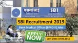 SBI Recruitment 2019 -20 (56) Bank Medical Officer (BMO-II) Jobs