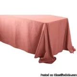 Buy 90&quot x 108&quot Rectangular Polyester Tablecloths with Ro