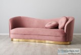 Elegant pink sofa for sale