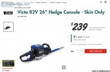VICTA 82V 26 Inch Hedge Crafter Console 95% NEW