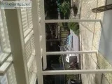 Long blue lawn chair