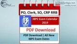 IBPS Exam Calendar 2019 &ndash2020 PDF Download All New IBPS Exa