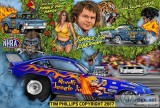 JUNGLE JIM PURE HELL DON GARLITS JOHN FORCE DRAG RACING ART PRIN