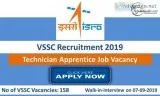 VSSC Recruitment 2019 -20 (158) Technician Apprentice Job Vacanc