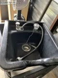 Salon black sink