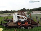 Bobcat Skid Steer with Trailer