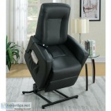 &quotNew" Power Lift Recliner Assistance Chair Grey Bonded L
