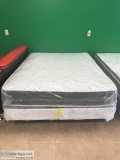 Queen mattress boxspring and metal frame for sale