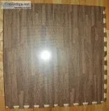 Camouflage and Dark Wood Grain - Foam - Interlocking Floor Mats