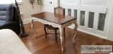 writing table with cane chair