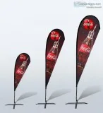 Book Unique Custom Teardrop Flag Banners  Branded Canopy Tents