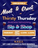 Free Business Networking Sip and Shop Event next Thursday 912