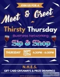 Free Business Networking Sip and Shop Event next Thursday 912