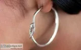 Buy Silver Hoop Earrings for Women Online