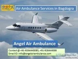 Get Angel Air Ambulance Service in Bagdogra with Facilities