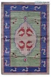 Four Squared Modern Dhurrie Rug - Yak Carpet