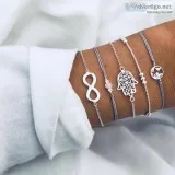 Coins Bracelets  Silver Shine Bracelets