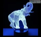 Amazing 3D LED Lamp Elephant Shape LED Night Lights with 7 Color