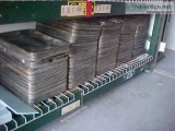 MILITARY WW2 USED STAINLESS STEEL 6 COMPARTMENT FOOD TRAYS