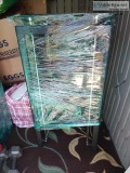 4 shelf glass stand