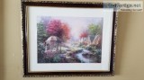 3 framed Nicky Boehme prints and 1 Seattle Washington picture
