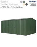 Shop for YardPro 1510 Workshop 4.5m x 2.8m 3-Door Online