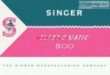 Singer 500 SLANT-O-MATIC Sewing Machine Manual