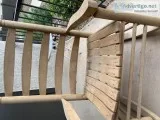 Large wood rockng chair