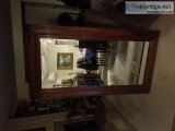 Beveled mirror  5 12 ft x 3 12 ft