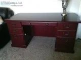 Large beautiful desk with key