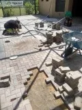 Concrete and paver
