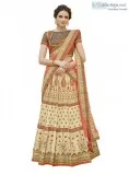 Buy Cream Lehengas From Mirraw At Best Prices
