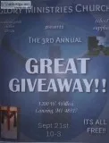 Glory Ministries Church Great Giveaway