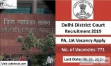 Delhi District Court Recruitment 2019 -20 (771) PA JJA Vacancy A