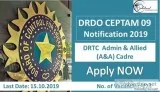 DRDO CEPTAM 09 Notification 2019 &ndash20 DRTC 224 Admin and All