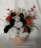 Spring Scented Carnation Cat Arrangement Handmade