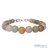 Satyamani Natural Amazonite Beads bracelet with Hook