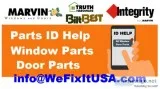 Integrity Parts Marvin Window Patio Door Replacement Parts