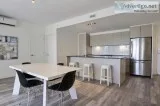 Semi-furnished apartment  hot water and gym included  competitif