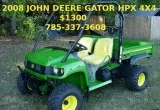 4 Wheel Drive John Deere Gator HPX UTVATV