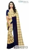 Elegant Faux Georgette Printed Sarees