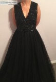 Beaded Black Formal Dress