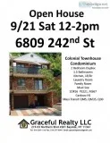 Open House 921 Sat 12-2pm Duplex Condo