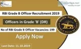 RBI Grade B Officer Recruitment 2019 -20 (199) Officers in Grade