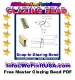 Window and Door Glazing Bead Snap-In Bead Glazing-Stop Spline an